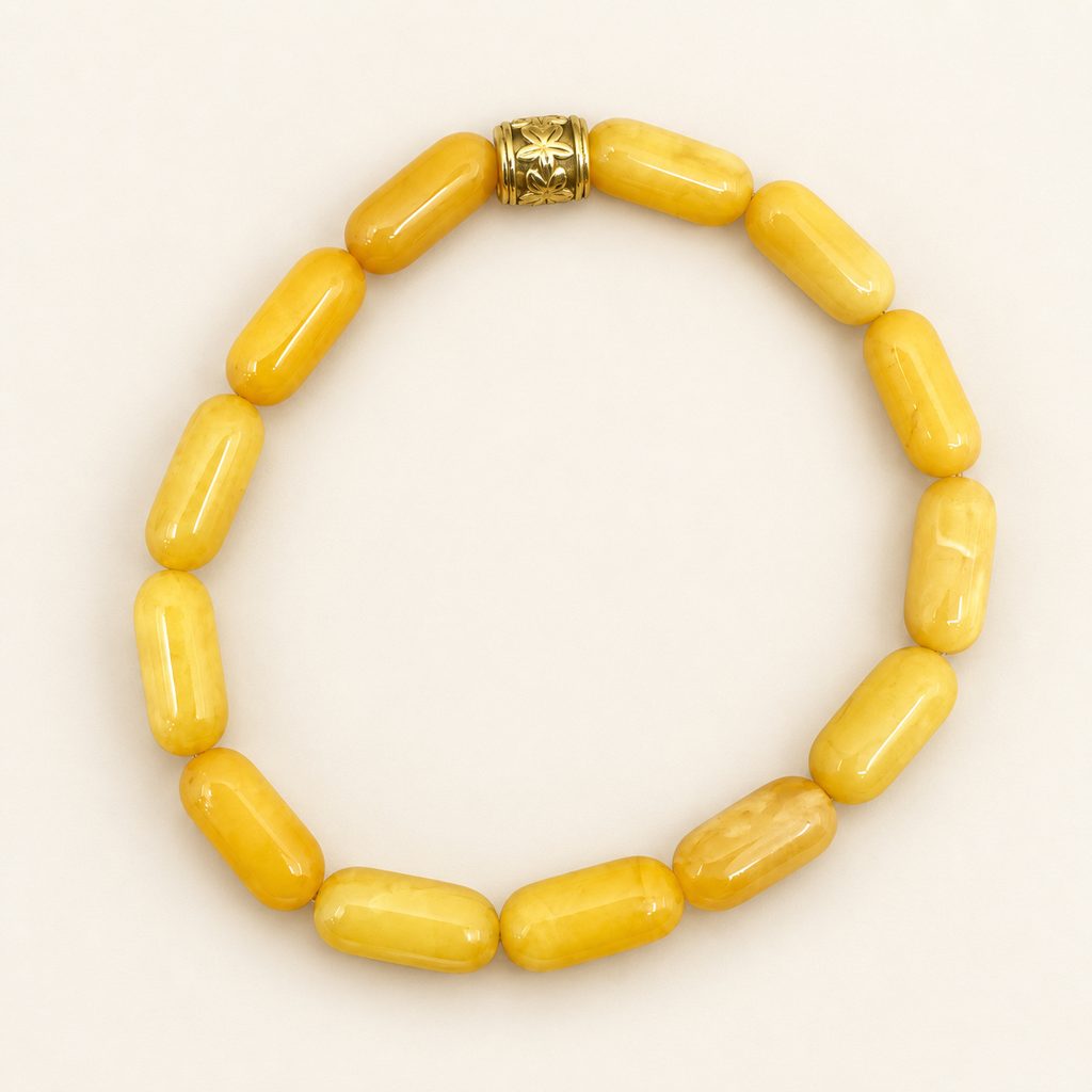 Kahrab Golden Bloom Bead Bracelet