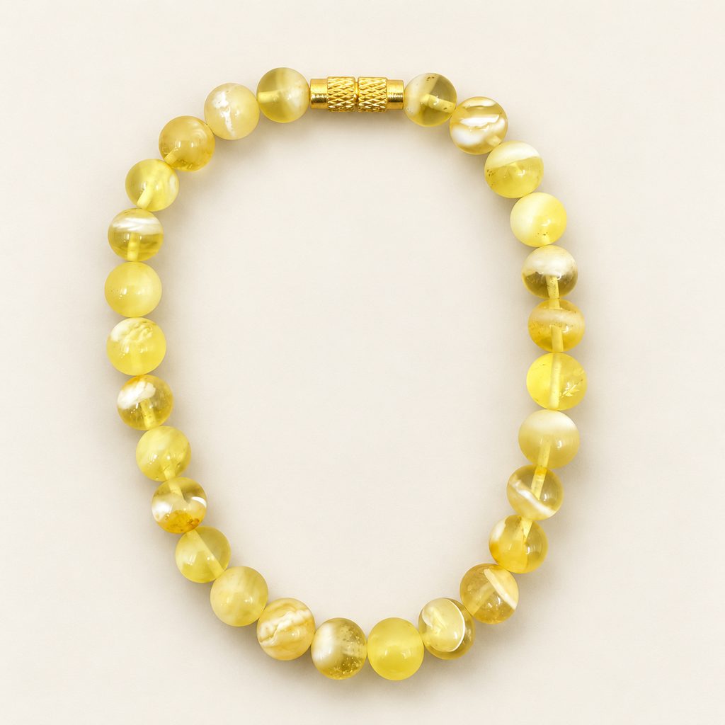 Kahrab Honey Classic Bead Bracelet