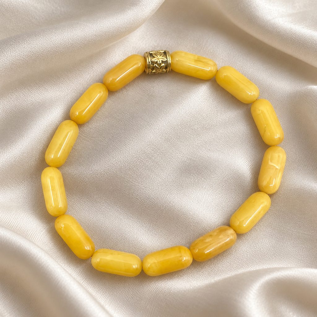 Kahrab Golden Bloom Bead Bracelet