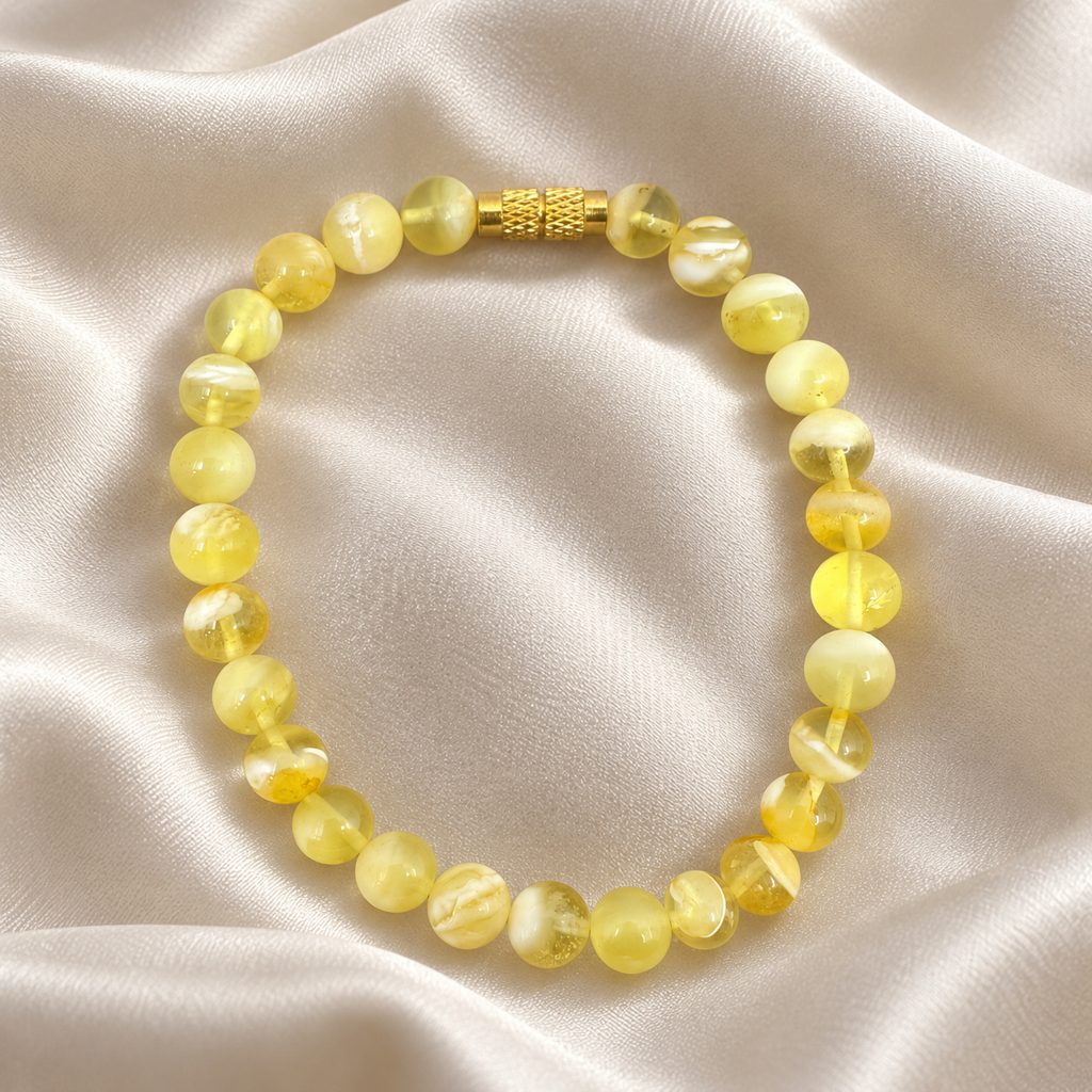 Kahrab Honey Classic Bead Bracelet