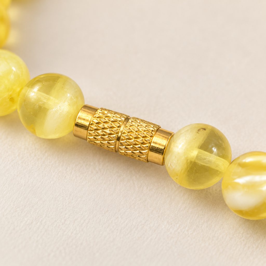 Kahrab Honey Classic Bead Bracelet
