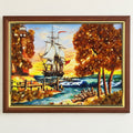 Autumn Harbour Framed Art | Kahrab — full product
