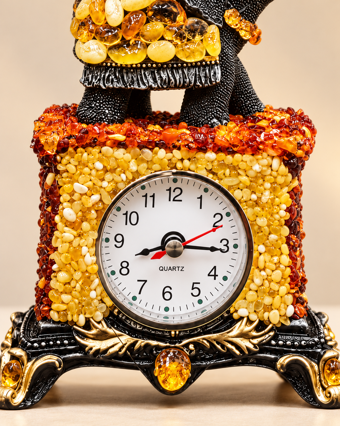 Close-up of Elephant Display Clock