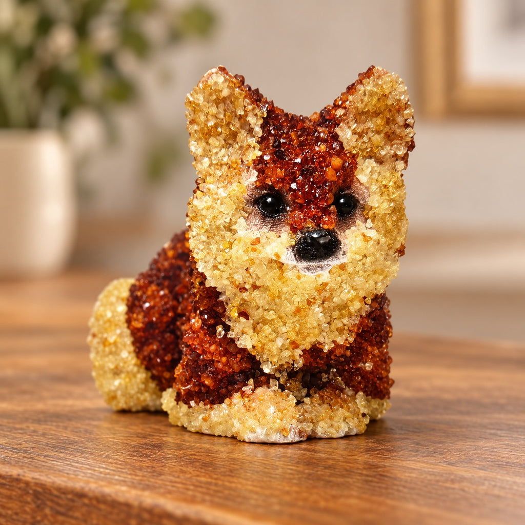 Honey-Toned Fox Figurine | Kahrab — 03-lifestyle