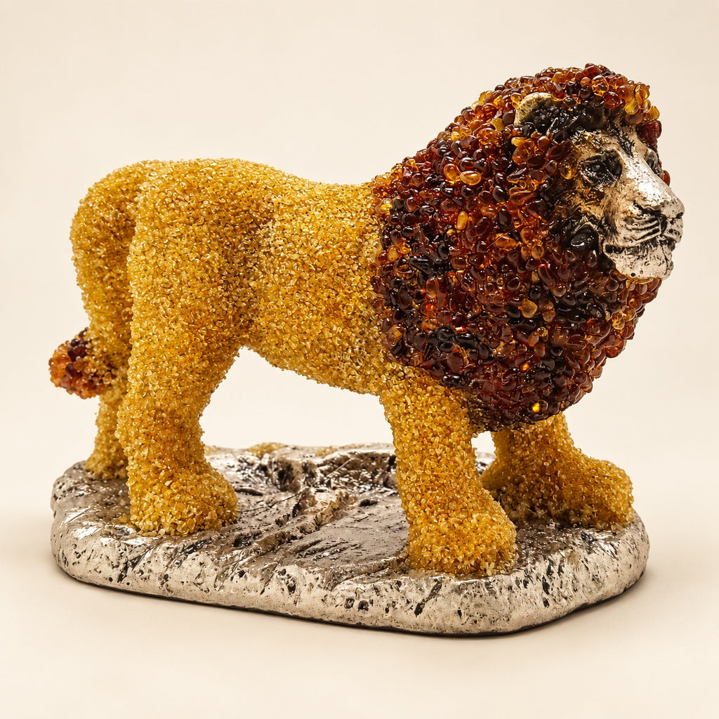 Golden-Toned Lion Sculpture | Kahrab 01-main.jpg
